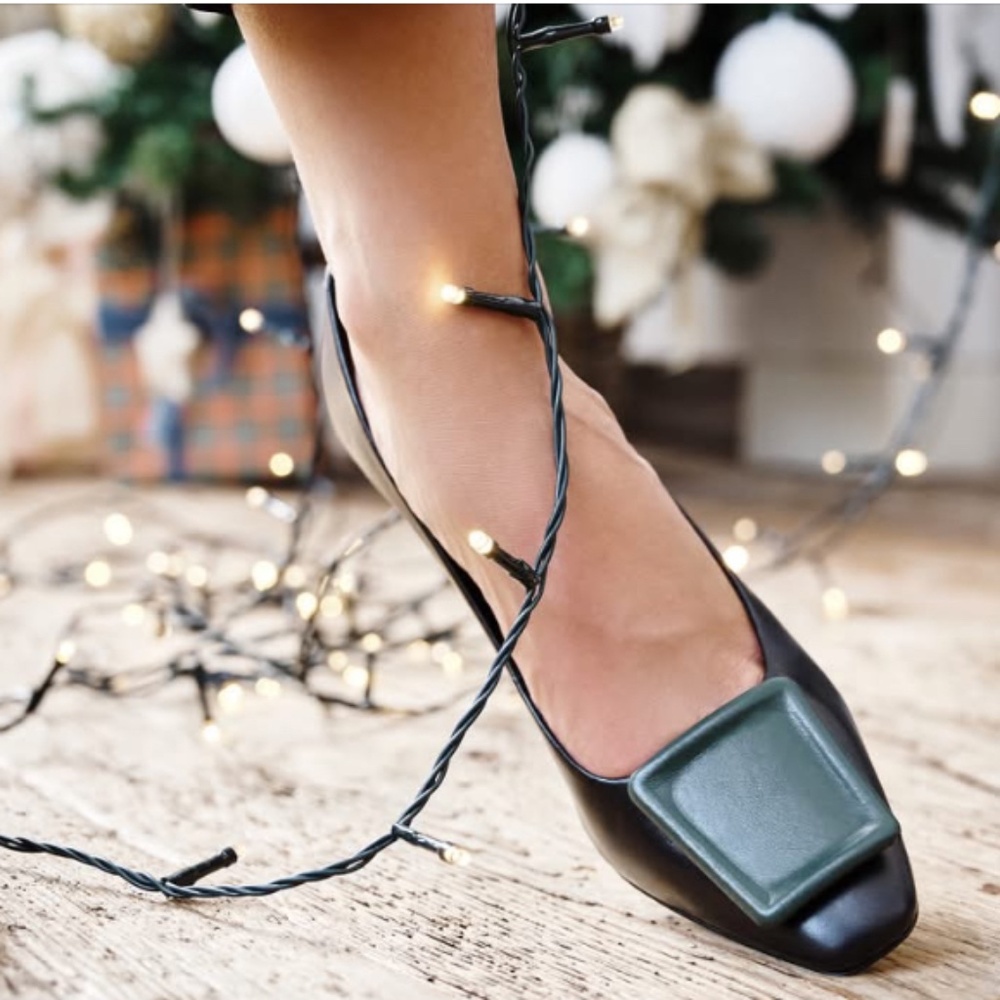 ATP ATELIER PIETRINI Italy Heels Black Green Size 37 - Picture 12 of 14